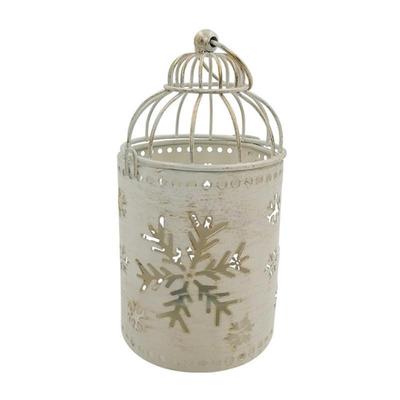 Christmas Holder Hanging Birdcage Metal Lantern Tealight Centerpieces Candlestick for Table Wedding Party 6XDE
