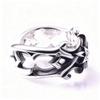 Verstellbarer offener Ring mit Vintage Kreuz Stern Motiv Retro Punk Unisex Modeschmuck
