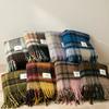 Maillard retro plaid fringed shawl men's and women's atmosphere imitation cashmere scarf autumn and winter versatile warm scarf