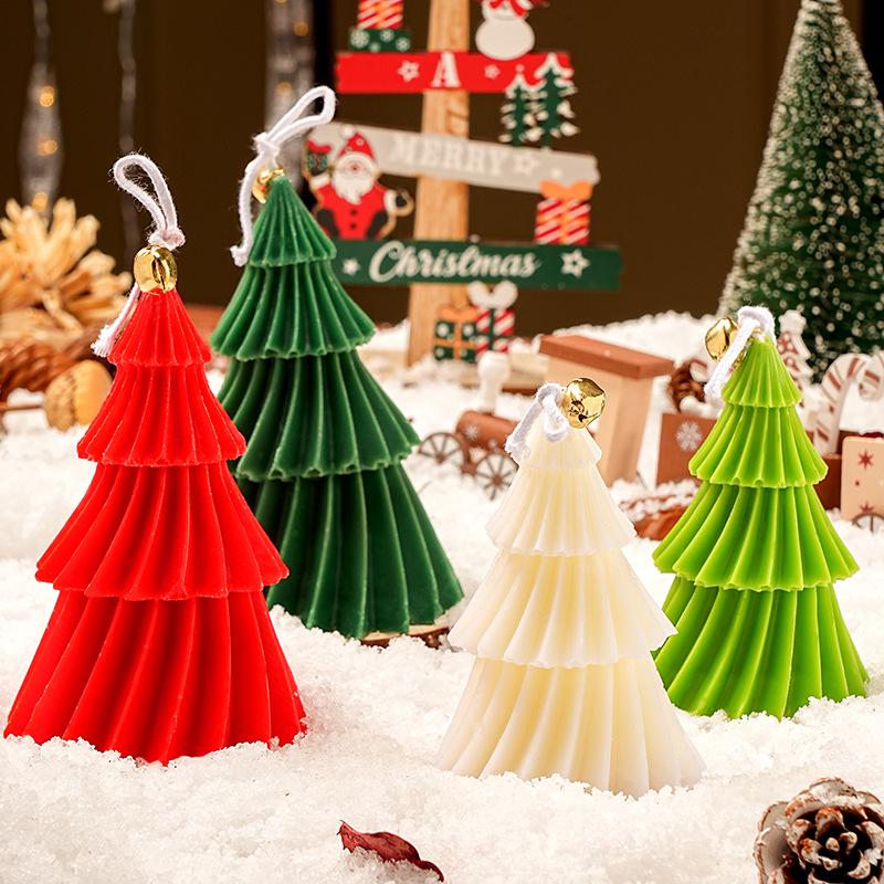 Christmas Tree-Shaped Scented Candle Ornament for Festive Decor
