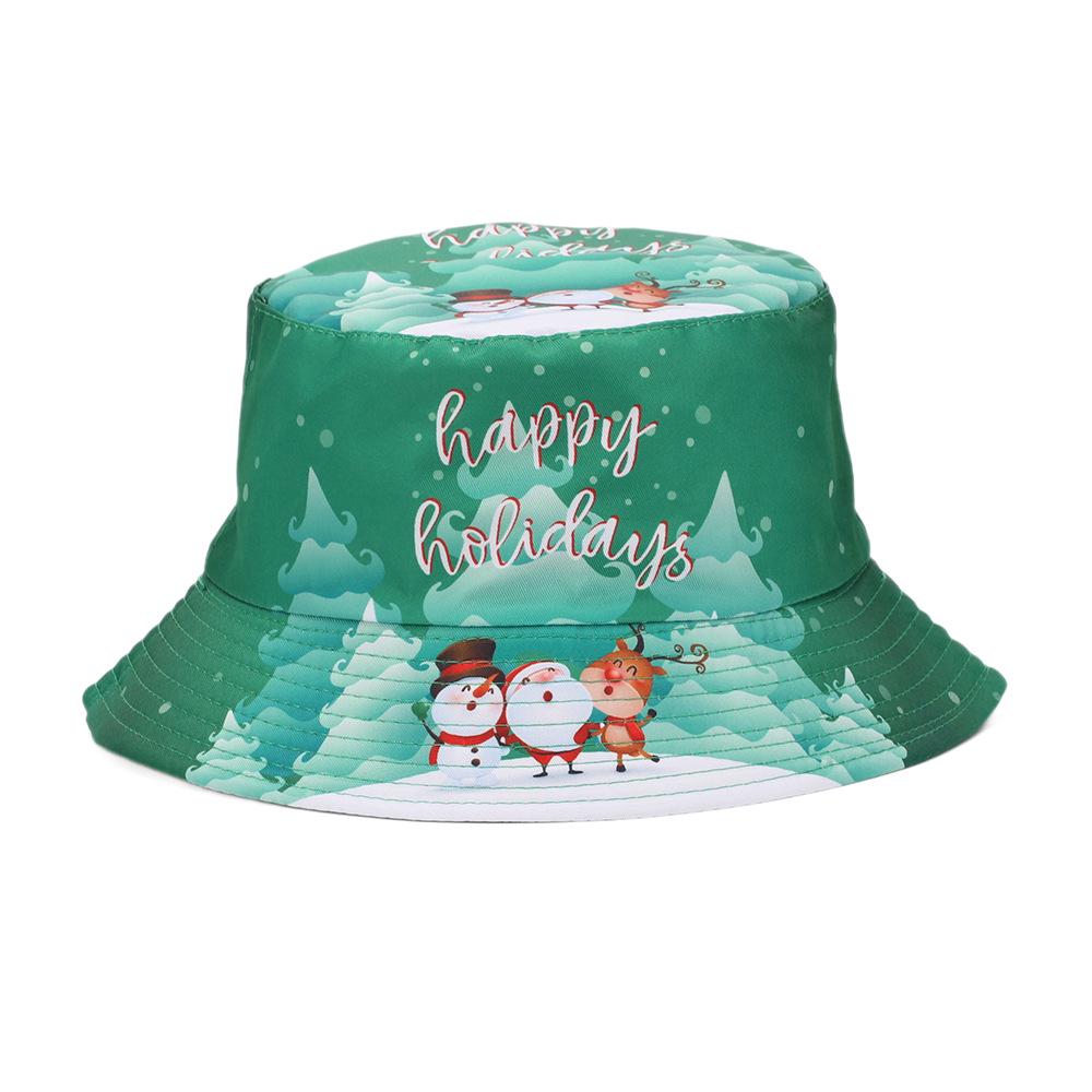 Personalisierter Weihnachts-Print Outdoor Fischerhut - Weihnachtsmann-Design für Männer und Frauen