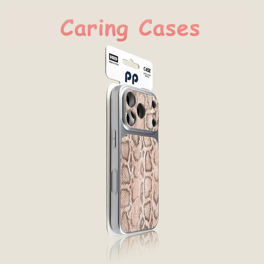 For iPhone 17 Pro Max Case Snakeskin Texture Precision-Cut Large-Window Anti-Drop Lanyard Design Unique Case with iPhone 16 15