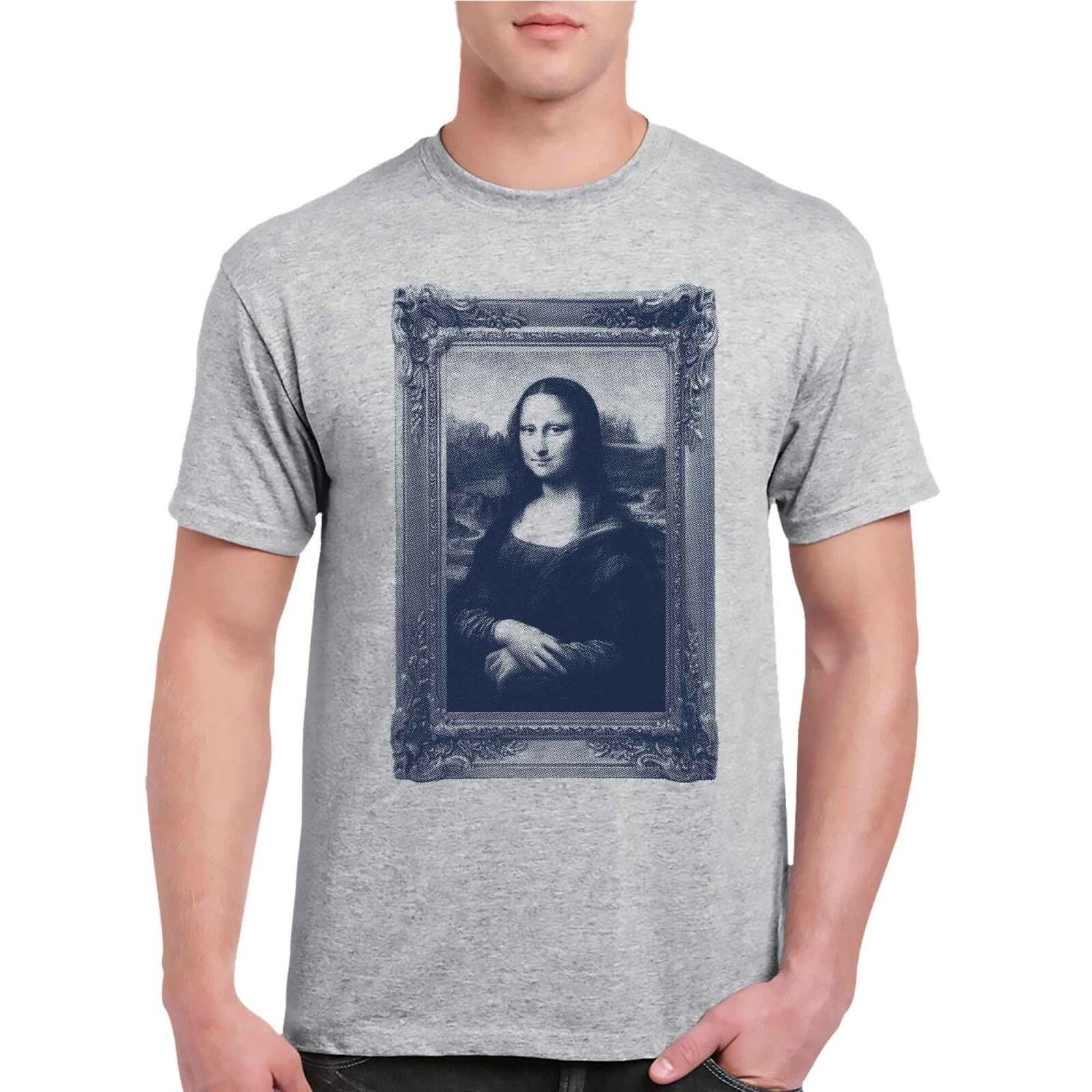 The Mona Lisa Framed T-Shirt Art Leonardo da Vinci Louvre Birthday Gift S