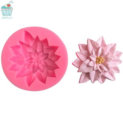 1pcs Holly Leaf Silicone Mold Cake Baking Christmas Decoration Tool Chocolate Soap Red Fruit Flower Candle Mould Kitchenware Diy
