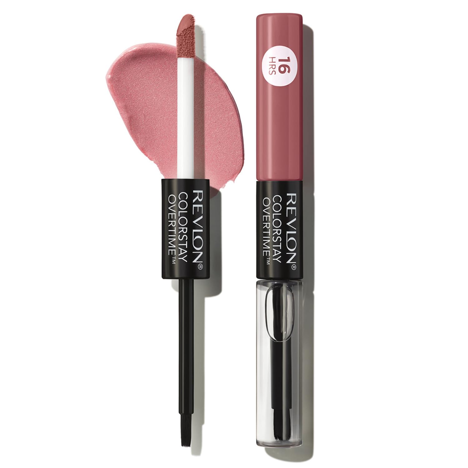 

Revlon ColorStay Overtime Помада для губ N 350 Bare Maximum с Мелкими Жемчужными Розовыми Блестящими Оттенками Красивый Цвет (Цвет изображения Коричневый)
