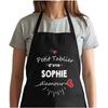 Tablier de cuisine - Sophie d'amour - Noir - Coton - Impression Bretonne