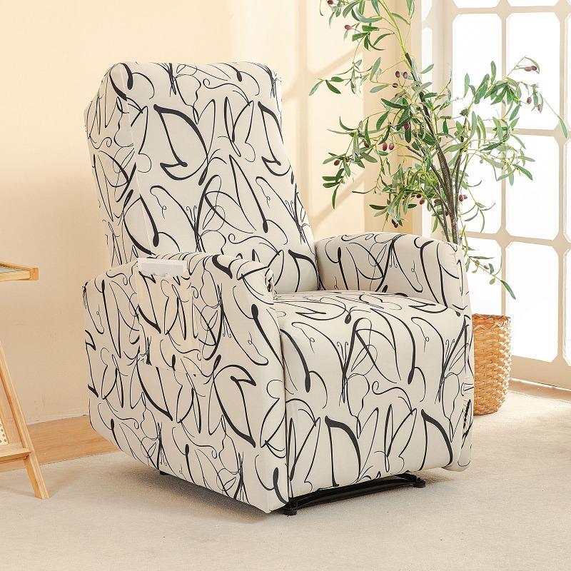 1set Printed Elastic Recliner Chair Cover Recliner Sofa Slipcover Couch Cover Armchair Slipcovers for Living Room Home Decor 5200₽