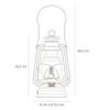 [Official Japanese Product] FEUERHAND Outdoor Lantern, FEUERHAND LED Lantern BS276 (Bronze) 14030