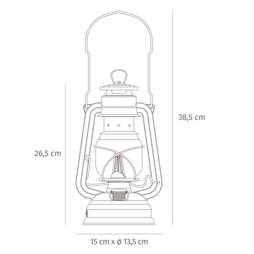 [Official Japanese Product] FEUERHAND Outdoor Lantern, FEUERHAND LED Lantern BS276 (Bronze) 14030
