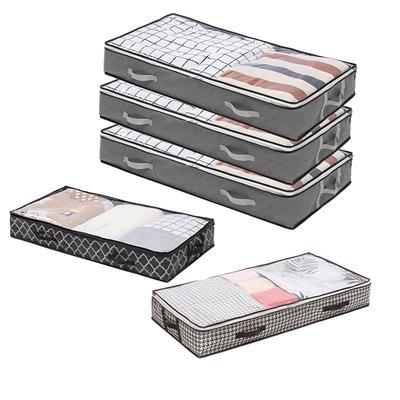 Under-bed Storage Bag Drawer Type Blanket Storage Box Cloth Art Clothes Under Bed Quilt Organizer Dustproof  Storage Organizer