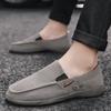 Streng ausgewählte Herren-Einzelschuhe mit weicher Sohle Doudou-Schuhe, neue Carlo Chi Canvas-Schuhe, zum Hineinschlüpfen, koreanische Version von Freizeitschuhen