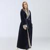 Dames Badjas Winter Warm Zacht Fleece Lange Badjassen