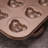 4/6/9/12 Even Bear Mold Baking Mold Pan Non-Stick Diy Cute Candy Cake Mold Tool Decoration Biscuit Candy Mold Baking Accessories
