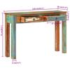 Tables Console Table 110X30x75 Cm Solid Wood Reclaimed