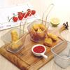 French Fries Basket Portable Stainless Steel Chips Mini Frying Basket Strainer Fryer Kitchen Cooking Basket Colander Accessories