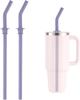 Press Replacement Straws for 40oz Travel Tumbler Silicone Reusable Drinking Straws BPA Free for Water Bottle Accessories Parts