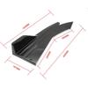 2PCS Universal Rear Bumper Lip Diffuser Splitter Canard Protector Front Bumper Lip Body Kit Front Bumper Side Skirt Spoiler Splitter (Black)