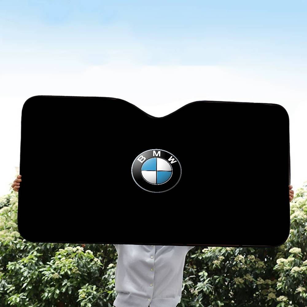 BBKG7 Luxury Sport Car B-BMWs Car Windshield Foldable Sun Shade Cover Block Reflector Portable Breathable Anti UV Protector Screen