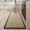 Ins Printed Kitchen Floor Mat Can Be Scrubbed, Dirt-Resistant Mat Enters The Door, Household Leave-In Oil-Proof And Waterproof Foot Mat