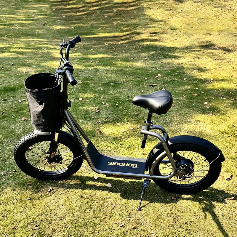 SINOHON K20 Foldable E-Bike, 500W Motor, 17AH Battery, 20" Fat Tires, 25 km/h Top Speed, 60-70 km Range