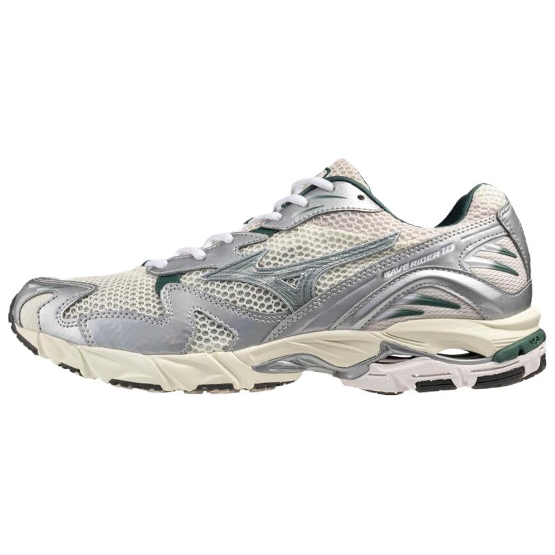 

Mizuno Wave Rider 10 Lace Up Sneakers Mizuno D1GA243107 42 зеленый цвет-серебро