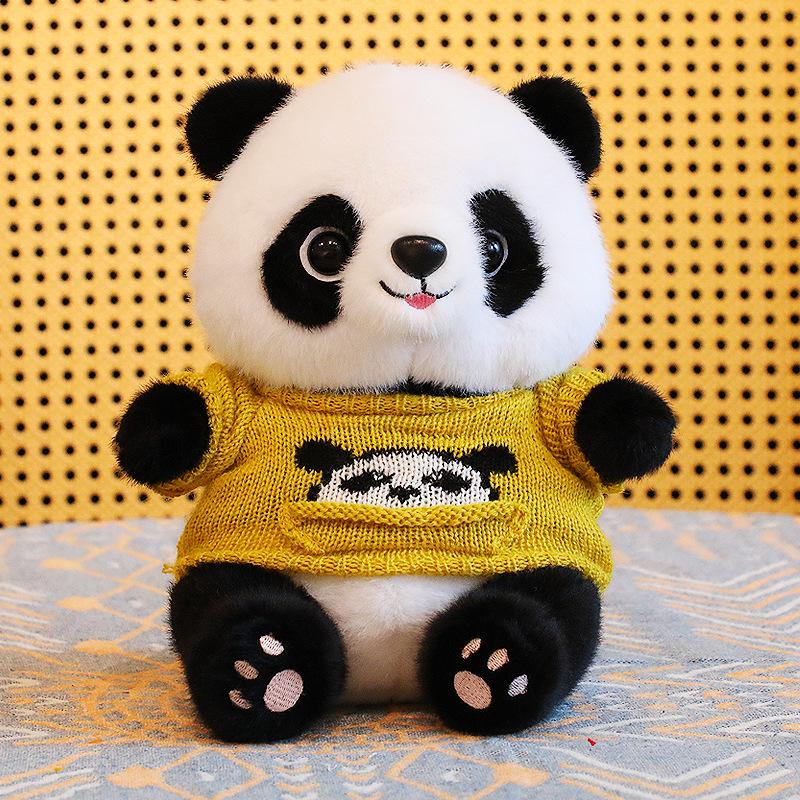 Adorable Plush Panda Doll - Children's Birthday Gift & Souvenir
