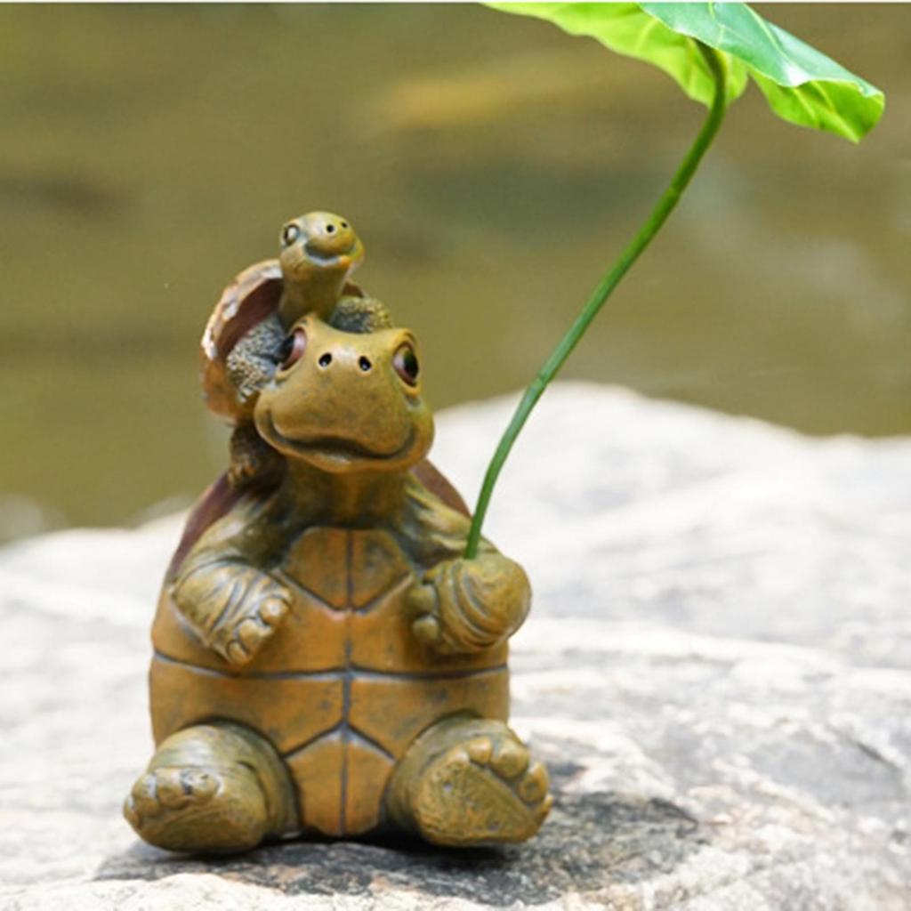 Schildkrötenfigur Miniatur-Schildkrötenfigur Für Aquarium Harz Feengarten Landschaftstier Schildkröte Für Büros Zuhause Terrarium