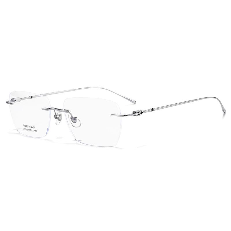 Danyang Ultralight Rimless Titanium Prescription Glasses - Slimming, Versatile Fashion for Men & Women