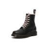 DR. Martens 1460 Leder Weiches Leder 8 Ösen Kurze Stiefel Damenstiefel Schwarz Rosa 27276001