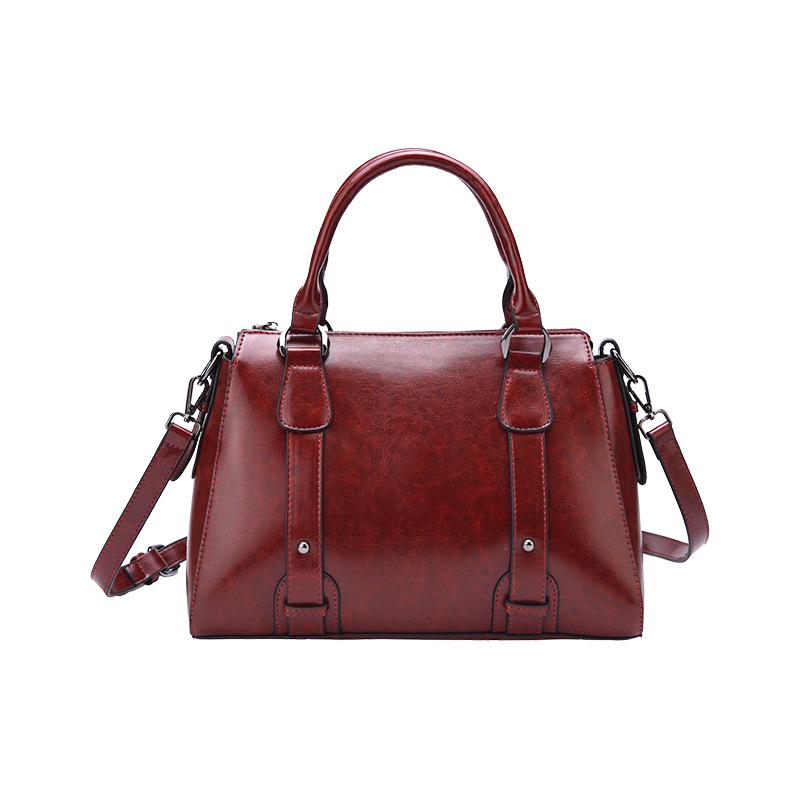2024 New Women's Genuine Leather Handbag: Stylish Korean Shoulder & Crossbody Bag with Large Capacity
