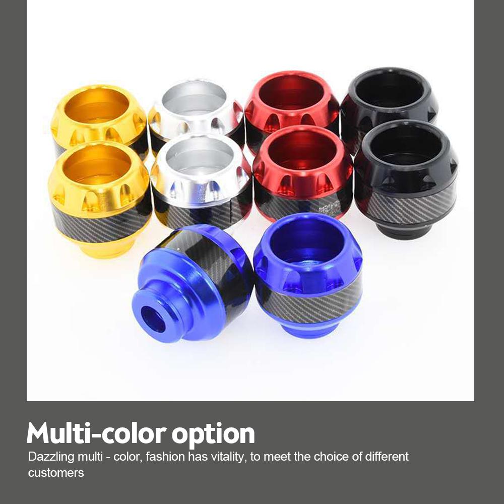 2st Universal Motorcyklar av aluminiumlegering Fallskydd Explosionssäker framgaffelkoppar Sliders Crash Moto Safty Tillbehör