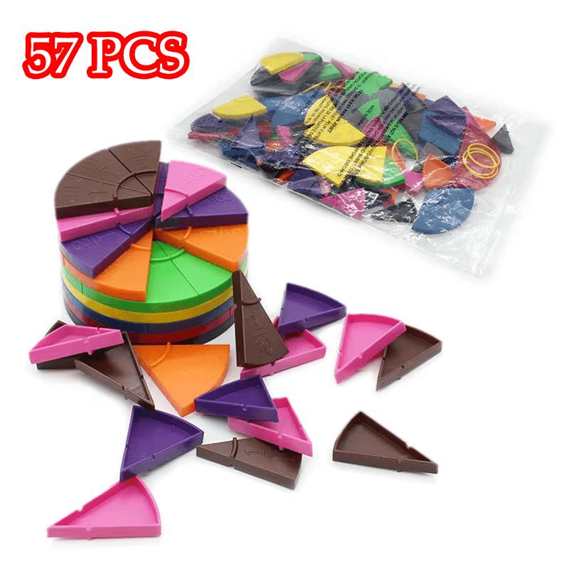 

Montessori Math Fraction Learning Toys Score Puzzles Board Matching Game Parish Open Learning Aids Educational Toys For Children