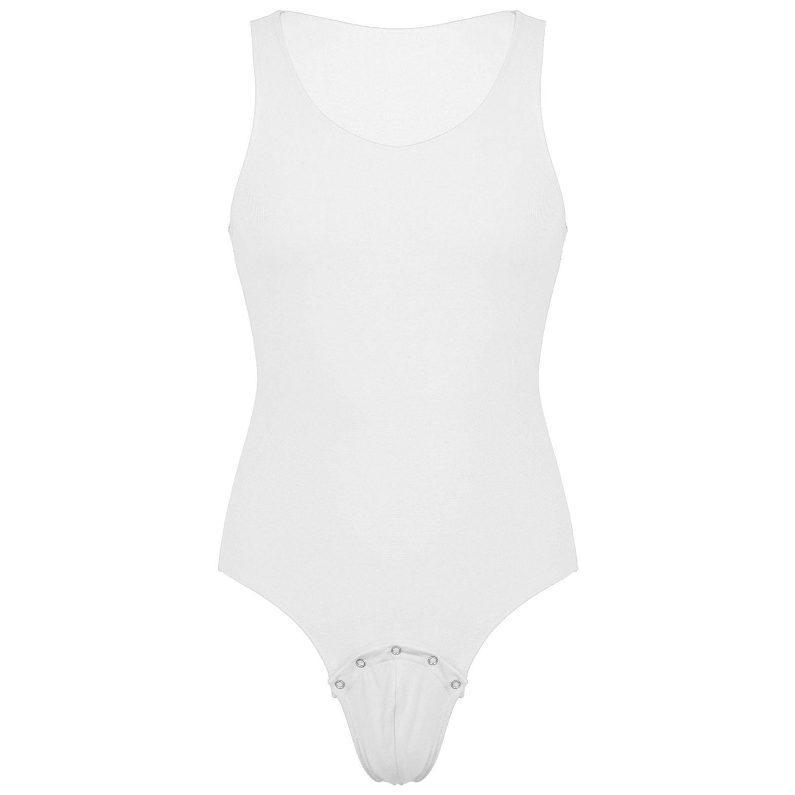 

Чоловічий спортивний боді без рукавів з U-подібним вирізом та застібкою-блискавкою для фітнесу, занять у тренажерному залі M білий