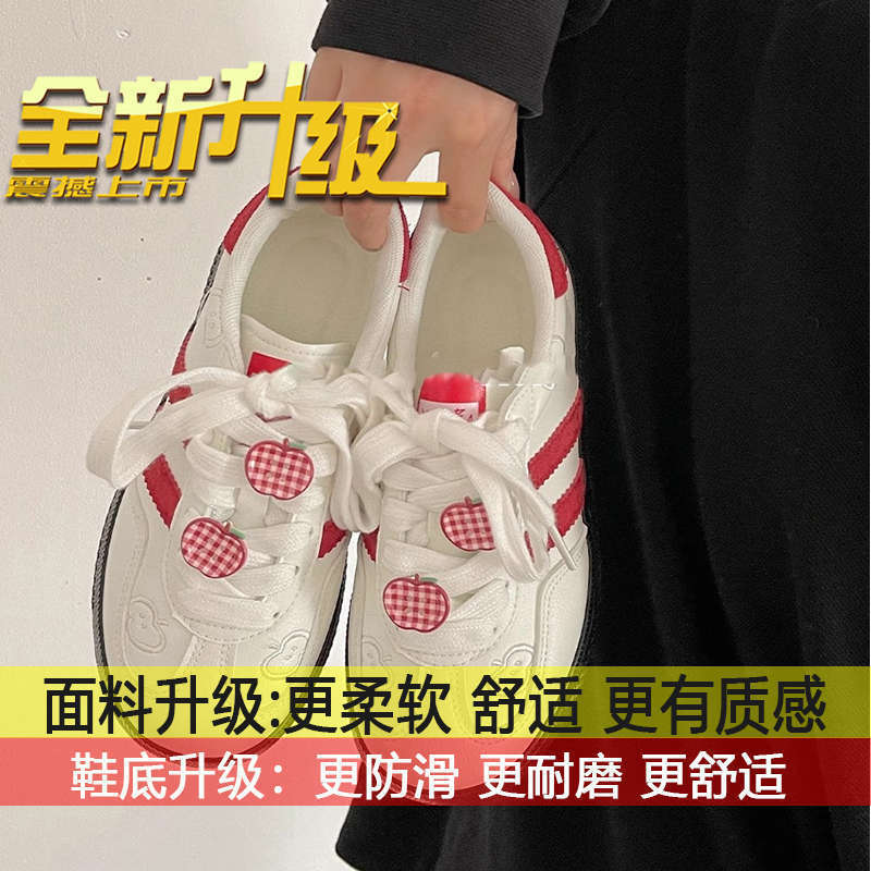 

Flat-soled women s shoes casual shoes breathable cycling German training shoes women s spring and autumn 2025 new red German training shoes 35