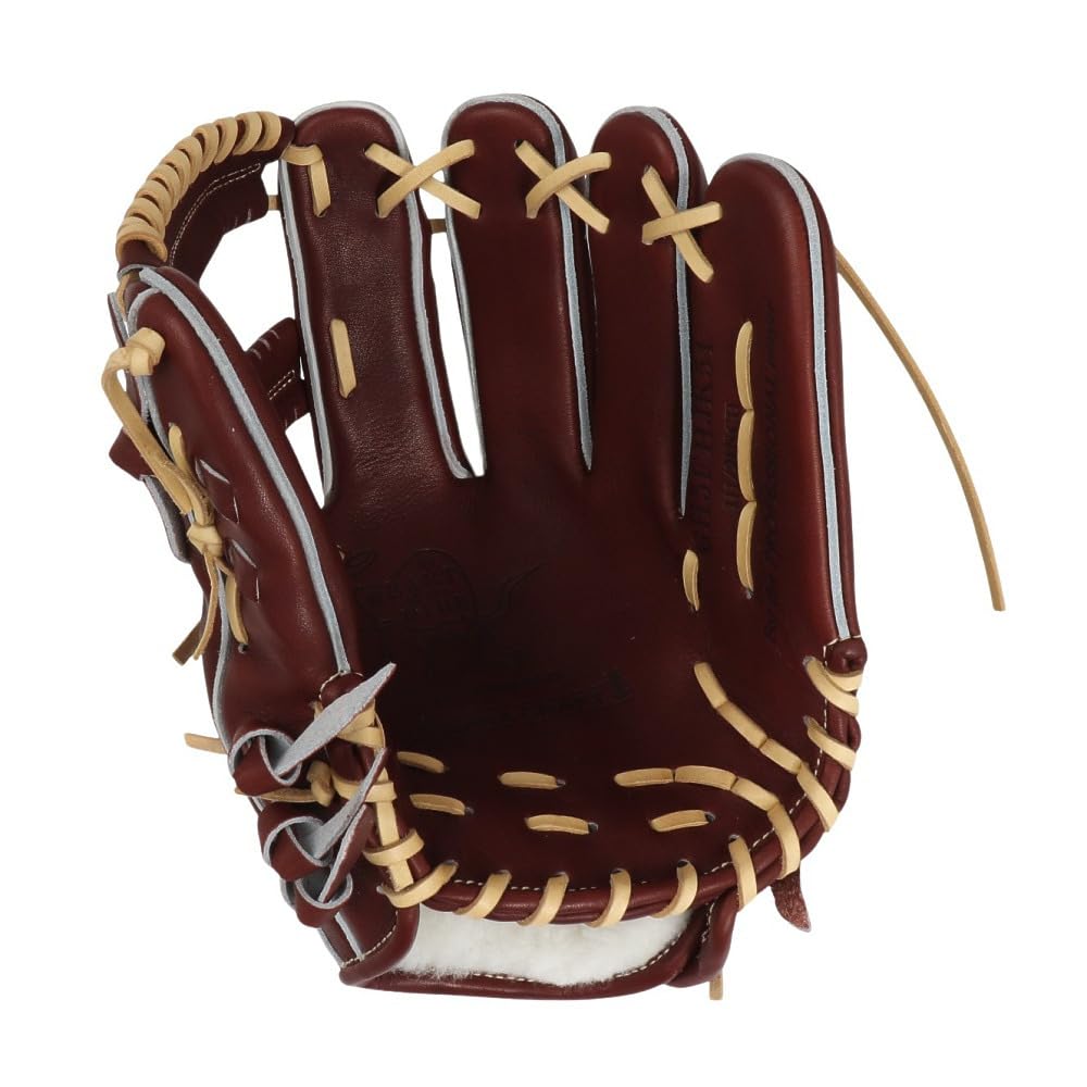 Rawlings JAPAN GH5FHJK54 Baseball Throw HOH® Glove, Hardball, Infielder's, Burgundy, 11.5 Inches, Right-Handed