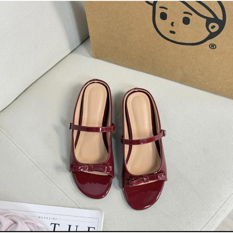 New inner height increase 5cm sweet niche sandals bow patent leather summer outer slippers women