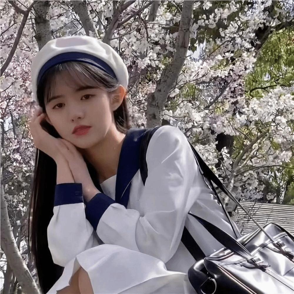Tie JK Beret Cap Bowknot Painter Hat Casual Octagonal Cap Ladies
