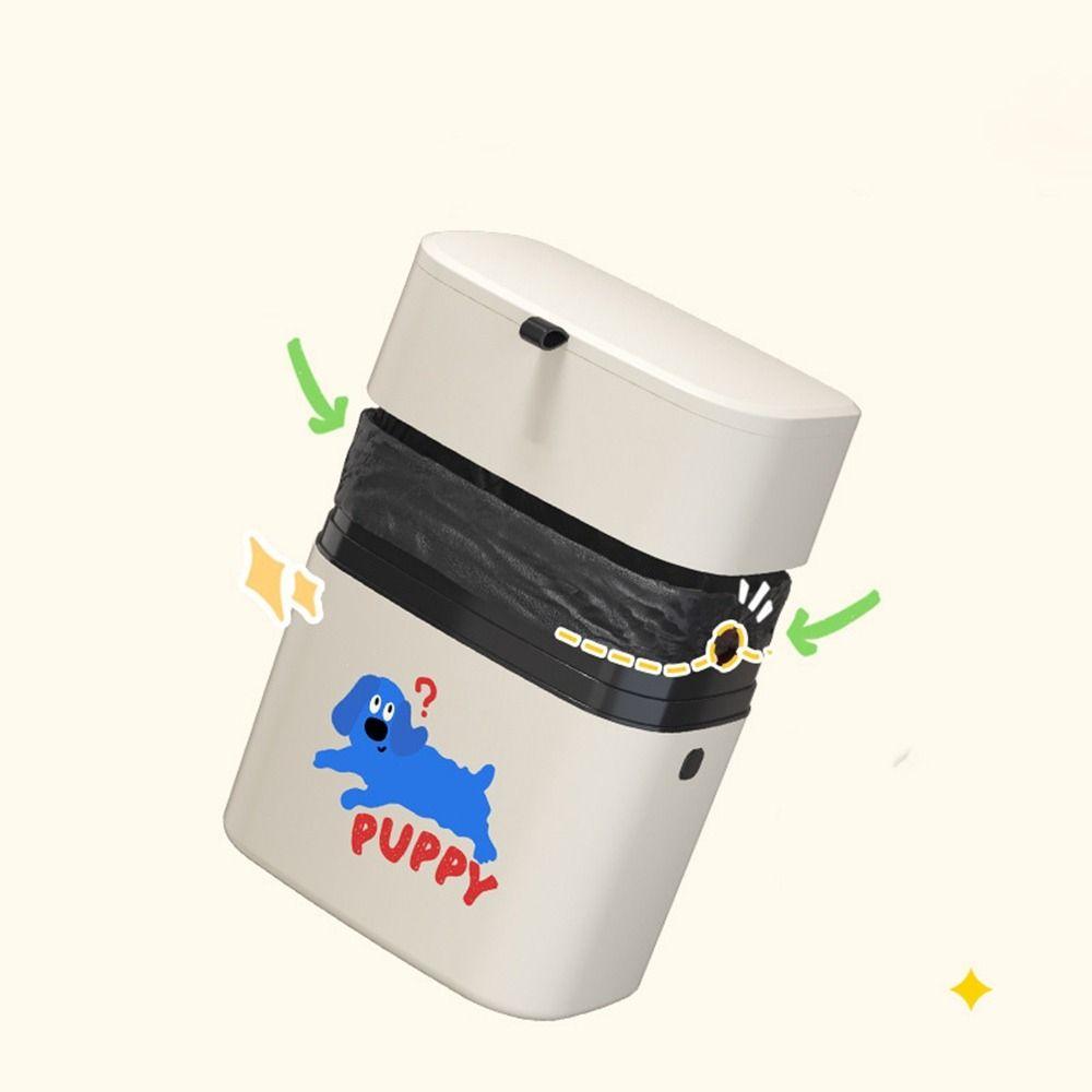 Punch Free Waste Storage Bucket Flip-Top Garbage Container Cute Wall Mounted Trash Can  for Home
