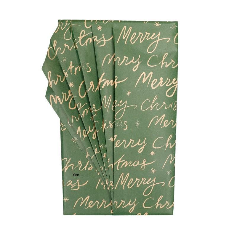 Crease-Free Christmas Gift Wrap Roll with Floral & Bird Designs, Yellow Kraft, 43x300cm