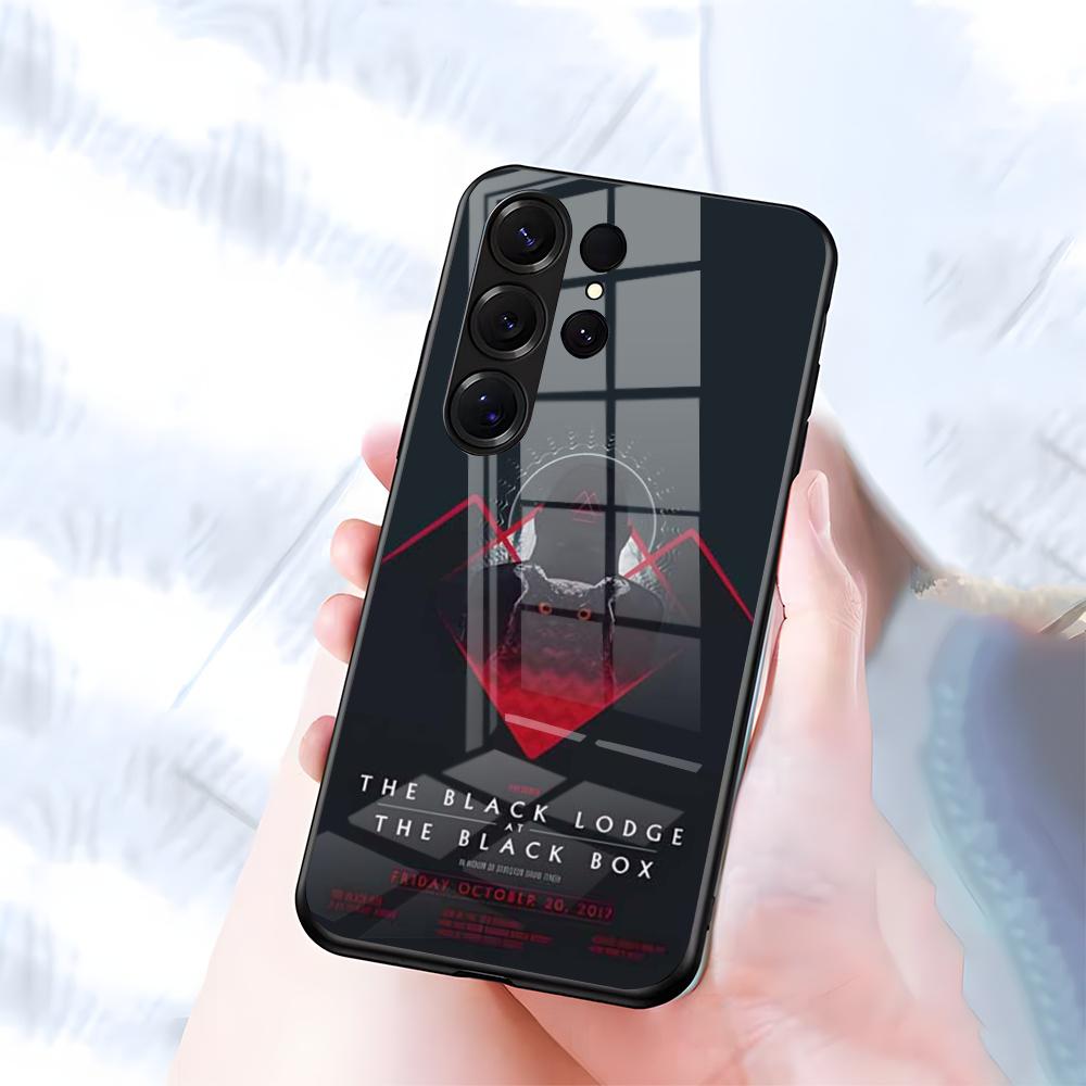 Twin Peaks Phone Case For Samsung S26 S25 S24 FE S23 S22 S21 Plus S20 Ultra Note20Ultra Black Glass Cover