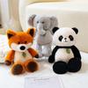 35cm Cute Run Series Fox Panda Elephant Plush Toys Cute Soft Stuffed Animals Doll Pillow For Birthday Gift Valentine's Day