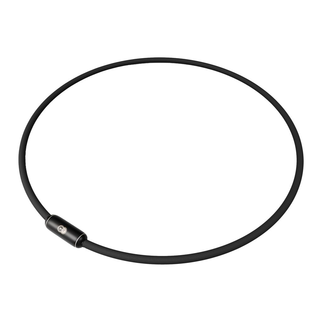 FINE TUNING Titanium Optimized Necklace Necklace/Quantum Technology/Titanium Necklace/Sports (Matte Black, 45cm)
