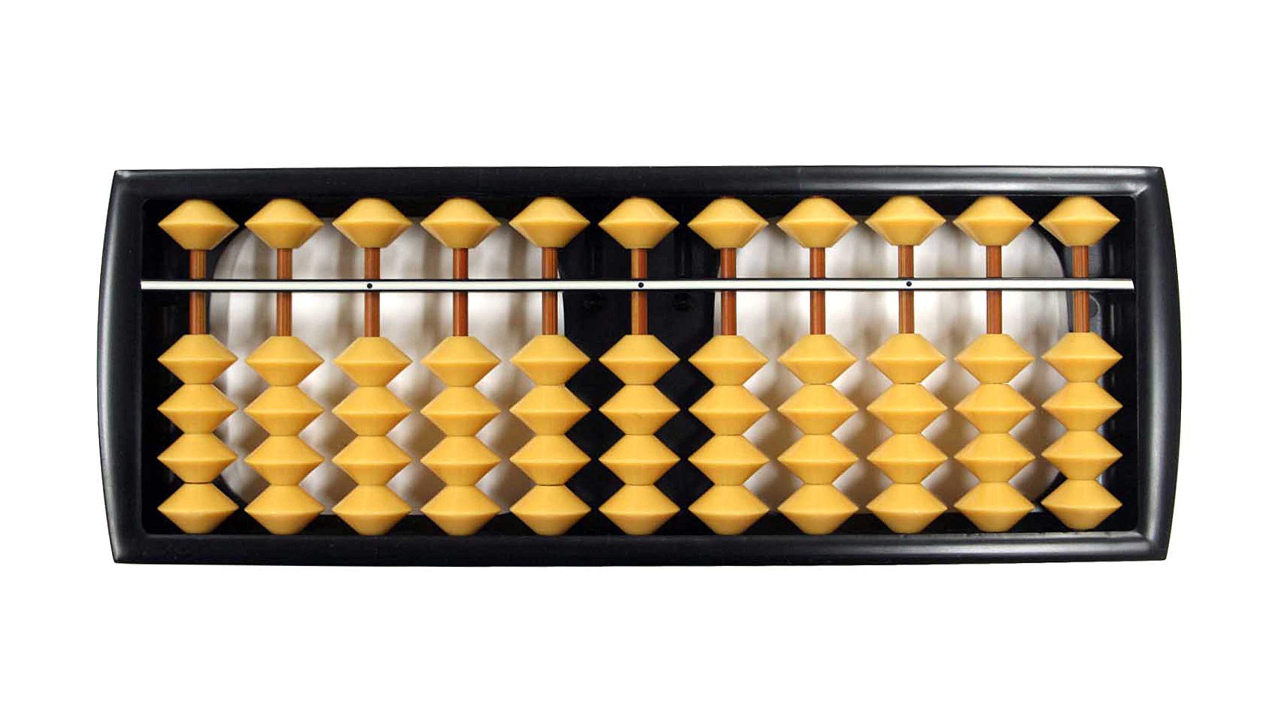 Large-beaded 11-digit abacus, RegiPet, for the elderly (Silver) (Tomoe Abacus)