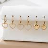 Gold 3D Heart Earrings for Women - Niche, Luxurious, Retro Studs, Internet Celebrity Style