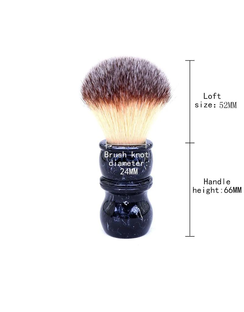 Yaqi 24MM Men's Shaving Brush Resin Handle Nylon For Men Clearance Beard Professional Barber Face Cleaning Shaving Brush Tool