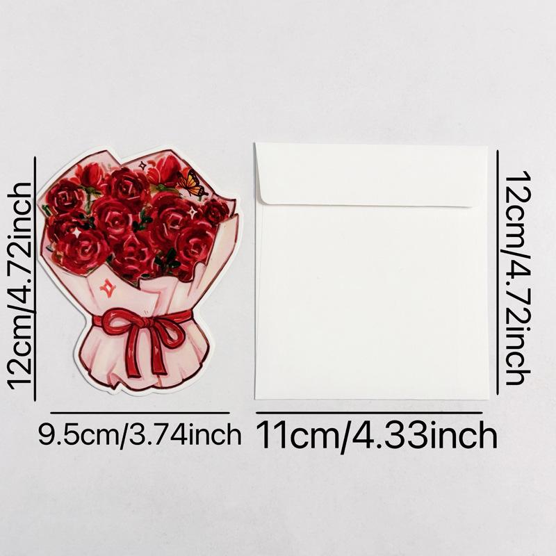 3D Retro Foldable Christmas Tree Greeting Card with Envelope - Perfect for Best Friends or Couples.