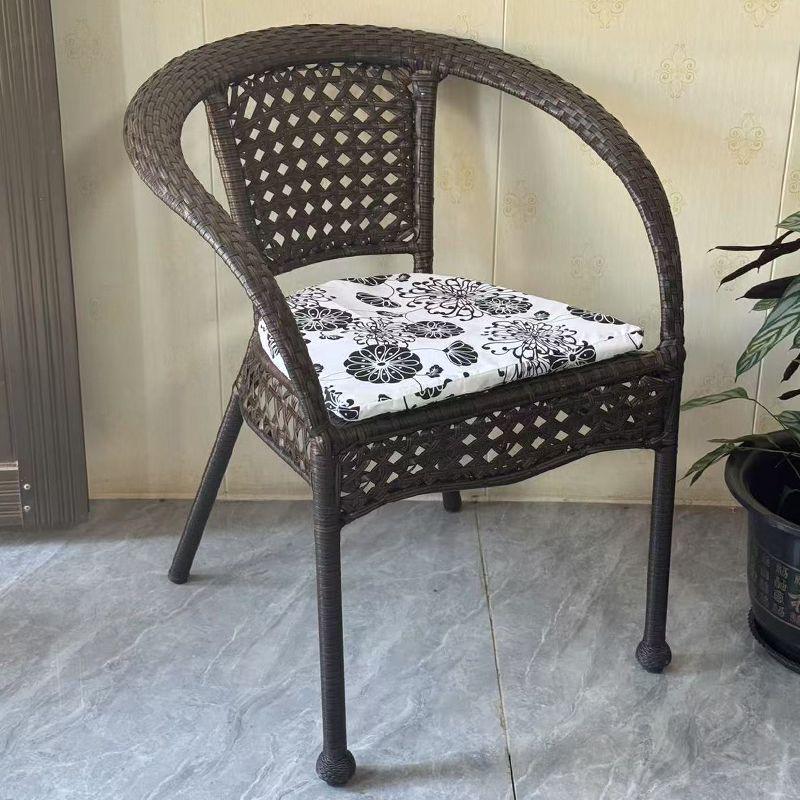 PE-Geflecht Rattan Balkonstuhl-Set - Freizeit-Tisch und Stühle für Garten, Hof oder Teehaus