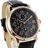 Salvatore Marra Chronograph Watch with Date Calendar and Leather Strap Men's [No.4]