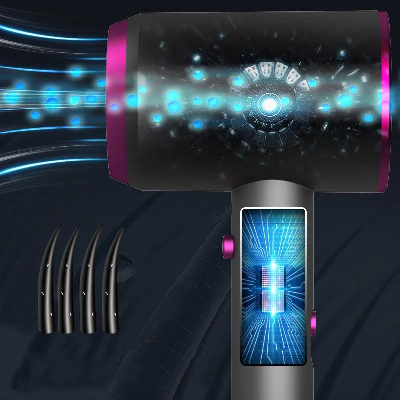 Portable High-Speed Electric Hair Dryer Low Noise Constant Temperature Fast Drying Negative Ion Air Blower for Salon And Home