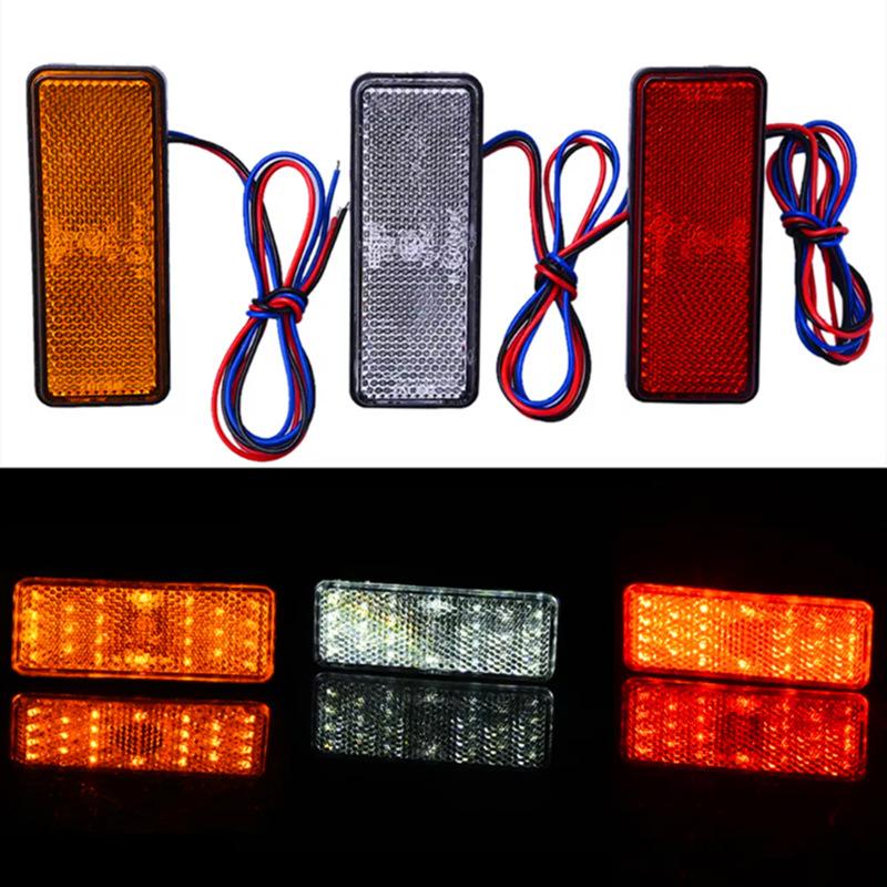 1 Stück 12V LED Seitenmarkierungsleuchten Warnkennzeichen Rücklicht Für Motorrad Elektrofahrzeug LKW Wohnmobil Pickup Truck